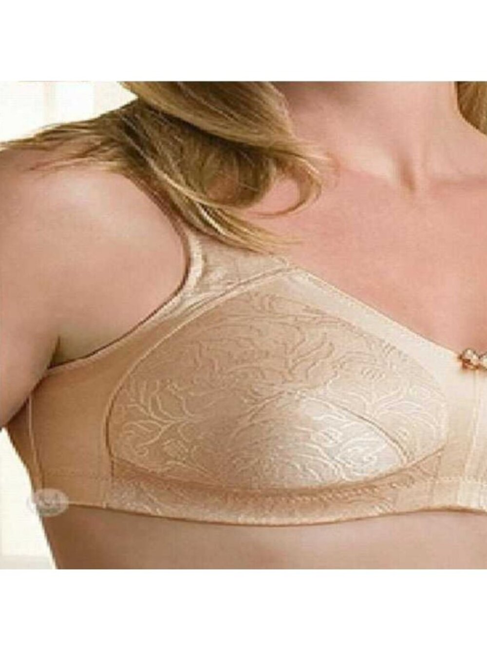 NWT AMOENA 2156 36D Kacy Wire Free Post Mastectomy Bra Soft Cup Nude NEW